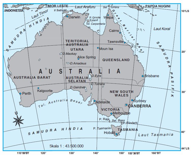 Karakteristik Benua Australia